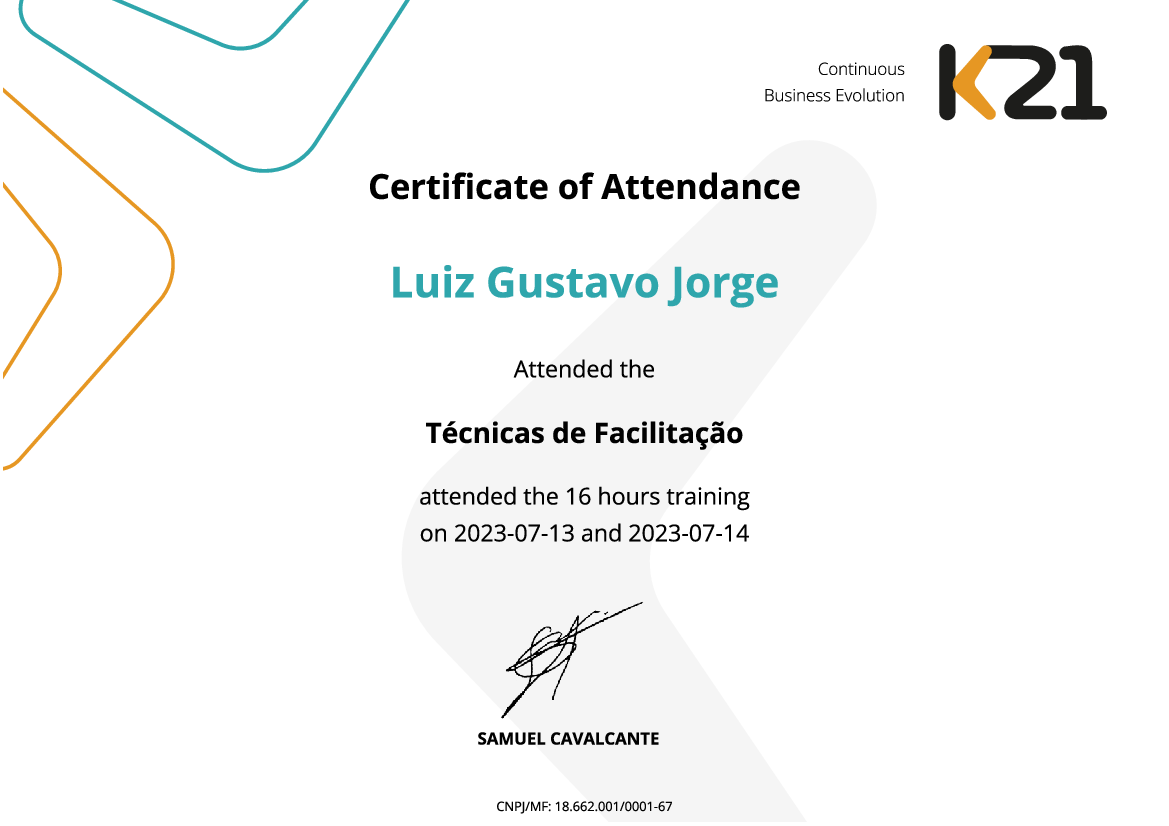 Certificado K21